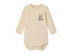 Name It bodysuit white swan with little brother print